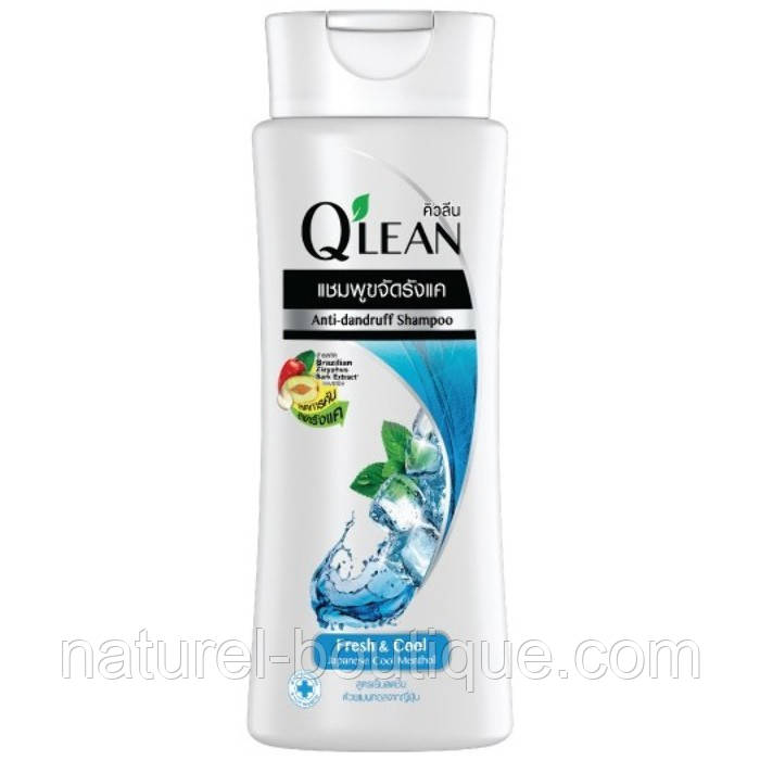 Шампунь Qlean проти лупи Fresh Cool Свіжість і прохолода 170 мл, фото 1