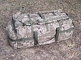 Сумка-рюкзак 100 л. ММ14 Укр піксель Британської армії ЗСУ, НГУ транспортна, похідна армійська Укр цифра баул, фото 2