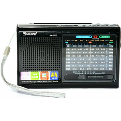 Радіоприймач колонка з радіо FM USB MicroSD Golon RX-6622 на акумуляторі Чорний