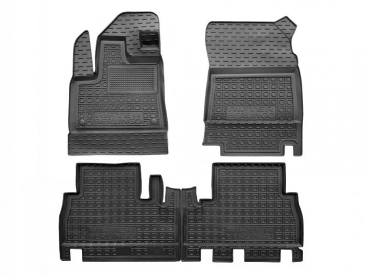 Килимки в салон автогум для Citroen Berlingo 3 2019/Сітроен Берлінго 3 2019+  ( с подлокотником )