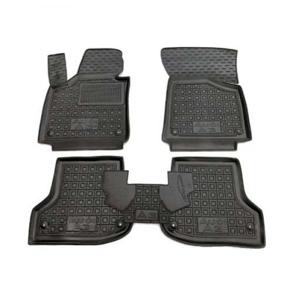 Килимки в салон автогум для Audi A3 2004-2012/ Ауді А3