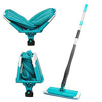 Швабра лентяйка с автоматическим отжимом для быстрой уборки Titan Twist Mop Чудо швабра 360 Синяя титан моп