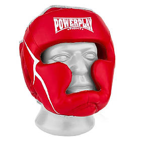 Боксерський тренувальний шолом Power Play 3100 PU, Red тренувальний - XS