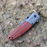 Ніж складний інерційний Fox Knives Maniago F12, фліппер. дерево, фото 4
