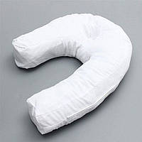 Подушка ортопедична на одну сторону Side Sleeper Pro White Подушки підкови для шиї і для сну на боці
