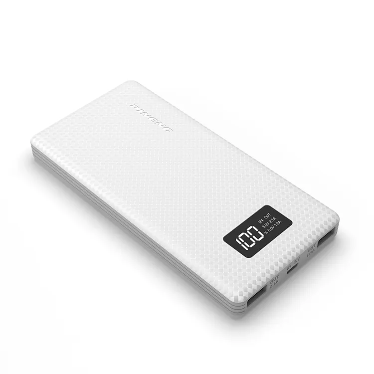 Павербанк Зовнішній акумулятор Pineng PN-963 Power Bank 10000 mAh білий