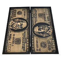 Нарди дерев'яні подарункові Долар 68х32см нарди довгі, фото 5