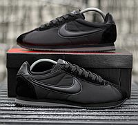 Чоловічі кросівки Nike Cortez mens nylon Black Найк Кортез чорні замша нейлон весна літо 44