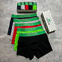 Чоловічі труси LACOSTE комплект чоловічі труси боксерки в подарунковій упаковці