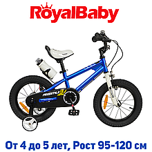 Дитячий двоколісний велосипед RoyalBaby FREESTYLE 14", OFFICIAL UA, синій