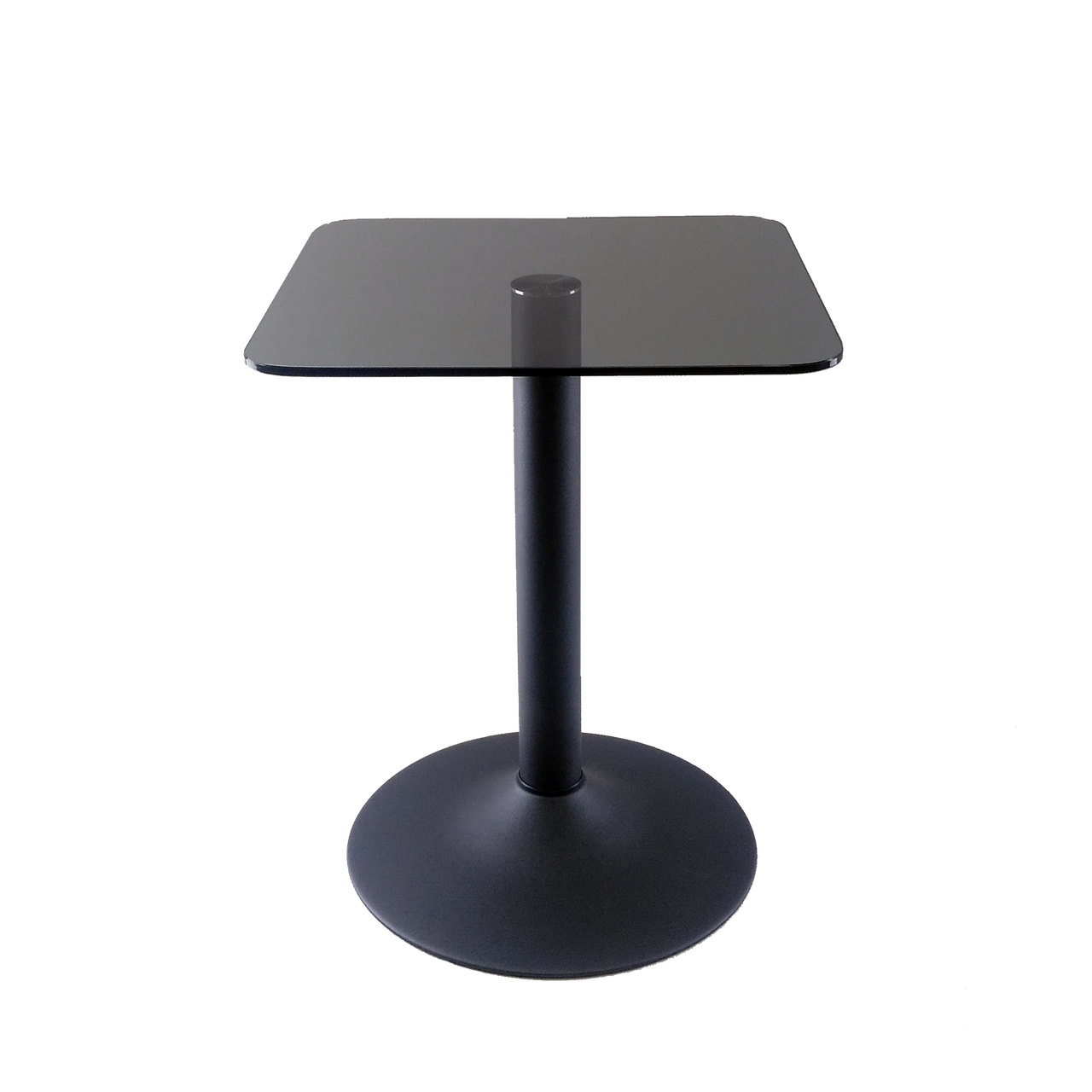 Скляний кавовий стіл Commus Solo 400 Kv gray-black-blm60, фото 1