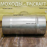 Трійник для димоходу 87° Ø 150мм одностінний (Моно) з нержавіючої сталі AISI-201 Товщина 0,5 мм для опалення, фото 7