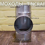 Трійник димохідний 87° Ø 180 мм одностінний (Моно) нержавіюча сталь AISI-201 Товщина 0,8 мм для опалення, фото 6