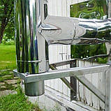 Трійник для труби димоходу 87° Ø 150 мм одностінний (Моно) нержавіюча сталь AISI-201 Товщина 0,8 мм для сауни, фото 9