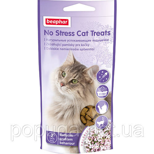 Beaphar No Stress Treats подушечки для зняття стресу у кішок, фото 1