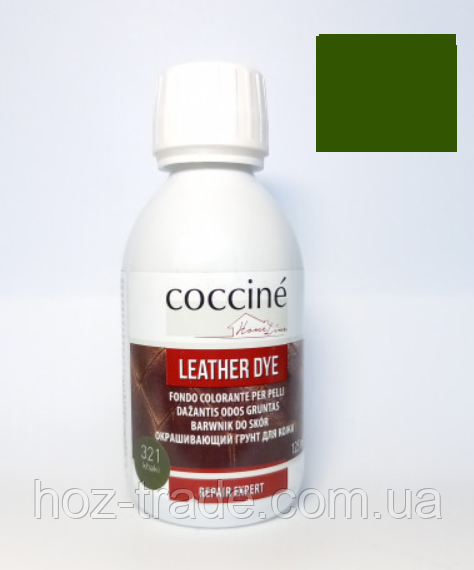 Ґрунт для фарбування шкіри Хакі темно-зелений COCCINE LEATHER DYE