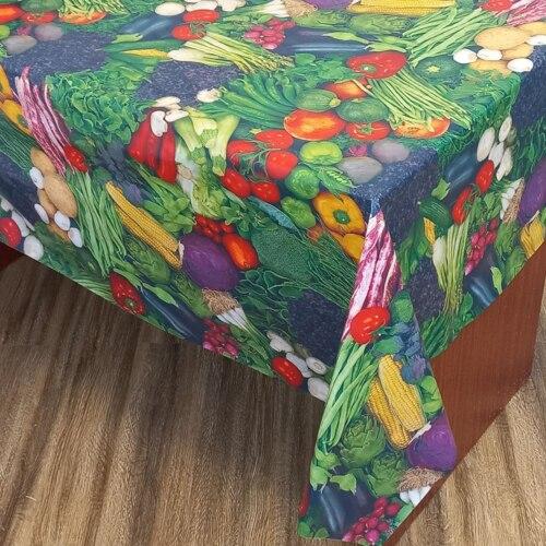 Клейонка ПВХ на основі рулон 25 м — столова, овочевий малюнок, фото 1