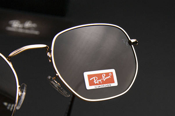 Сонцезахисні окуляри RAY BAN UV400 (арт. RB3548) коричневий градієнт, фото 4
