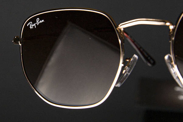 Сонцезахисні окуляри RAY BAN UV400 (арт. RB3548) коричневий градієнт, фото 6