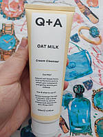 Очищаючий крем для обличчя з вівсяним молоком q+a oat milk cream cleanser 125 мл