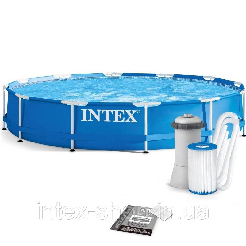 Каркасний басейн Intex 28212 (366x76 см) (Картріджний фільтр-насос 2006 л/год)