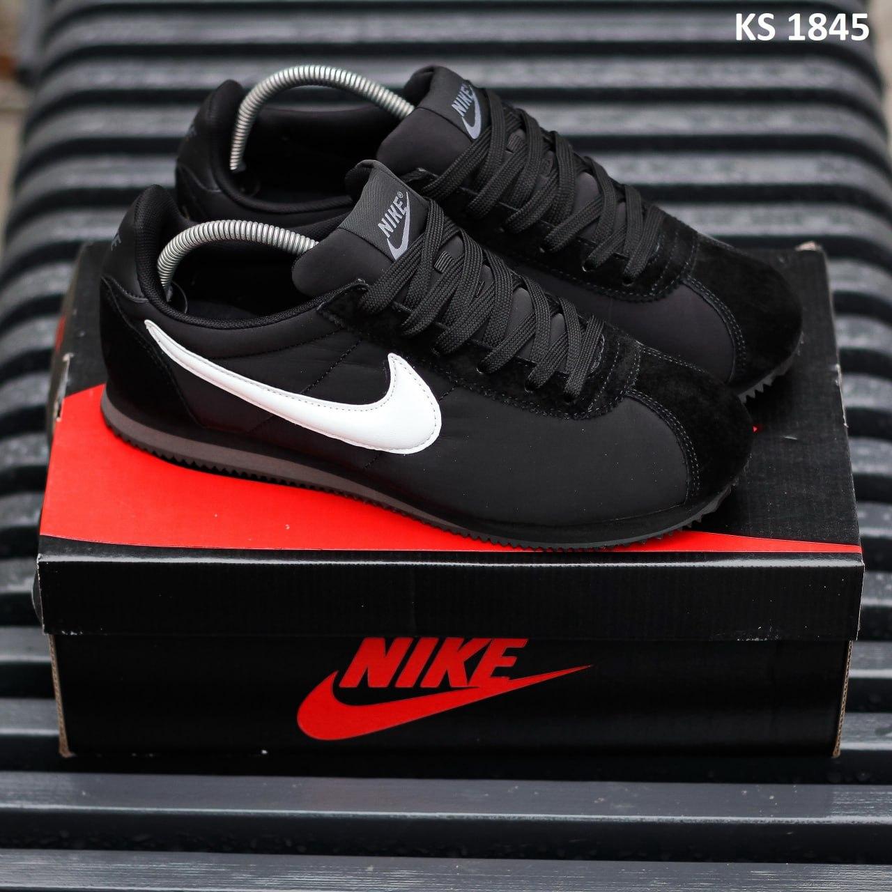 Купить Мужские кроссовки Nike Cortez Black White mens nylon CLASSIC ...