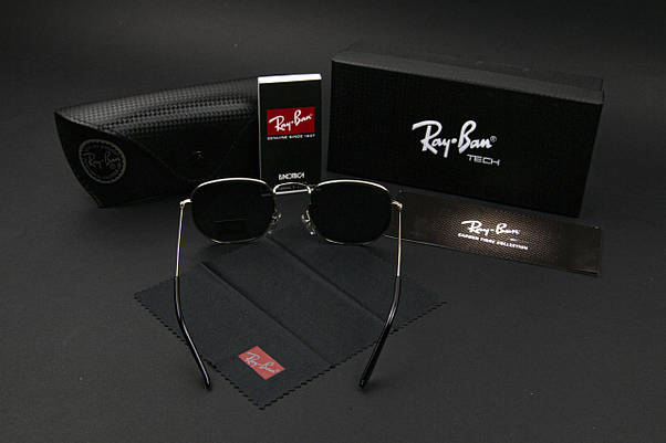 Сонцезахисні окуляри RAY BAN (арт. RB3548N) чорні/срібна оправа, фото 3