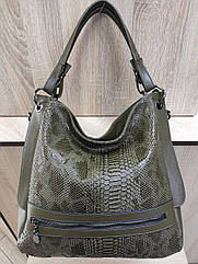 Жіноча сумка красива кольору оливи (Туреччина)