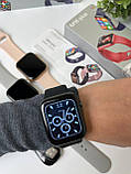 Розумний смарт-годинник Smart Watch M16+ жіночий рожевий із силіконовим ремінцем, фото 6