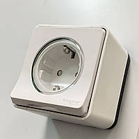 Розетка влагозахистна накладна Schneider Electric Mureva Styl біла