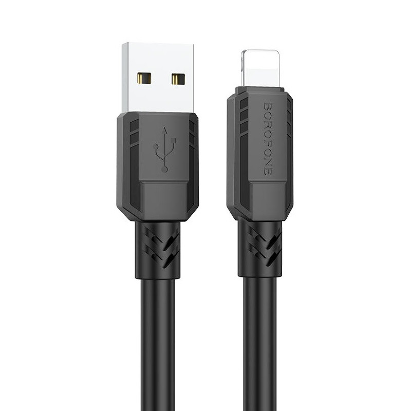 Кабель для зарядки Lightning Apple BOROFONE BX81 |1м/2.4A| Чорний, фото 1
