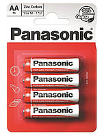Батарейка солевая Panasonic Red Zinc R6RZ/4BP, AA 4шт.
