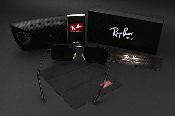 Сонцезахисні окуляри RAY BAN (арт. RB1969) чорні/чорна оправа, фото 3