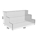 Горка під бокали EKOSTAR на 3 полки 500х300х240, фото 3