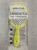 Гребінець для волосся Hollow Comb Superbrush Plus (рожевий) жовтий білий