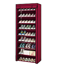 Полиця для взуття з чохлом Shoe Cabinet 9 полиць 160X60X30, тканинний стелаж для взуття (10), фото 3