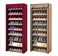 Полка для обуви с чехлом Shoe Cabinet 9 полок 160X60X30, тканевый стелаж для обуви (10)