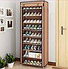 Полиця для взуття з чохлом Shoe Cabinet 9 полиць 160X60X30, тканинний стелаж для взуття (10), фото 5