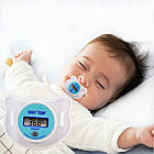 Дитяча соска-термометр BABY TEMP NJ-347 / Цифровий градусник-соска з дисплеєм / Пустушка-термометр, фото 3