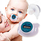 Дитяча соска-термометр BABY TEMP NJ-347 / Цифровий градусник-соска з дисплеєм / Пустушка-термометр, фото 5