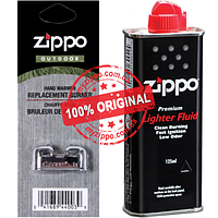 Катализатор для грелок Zippo Hand Warmer Replacement Burner 44003 + бензин Zippo 125 мл