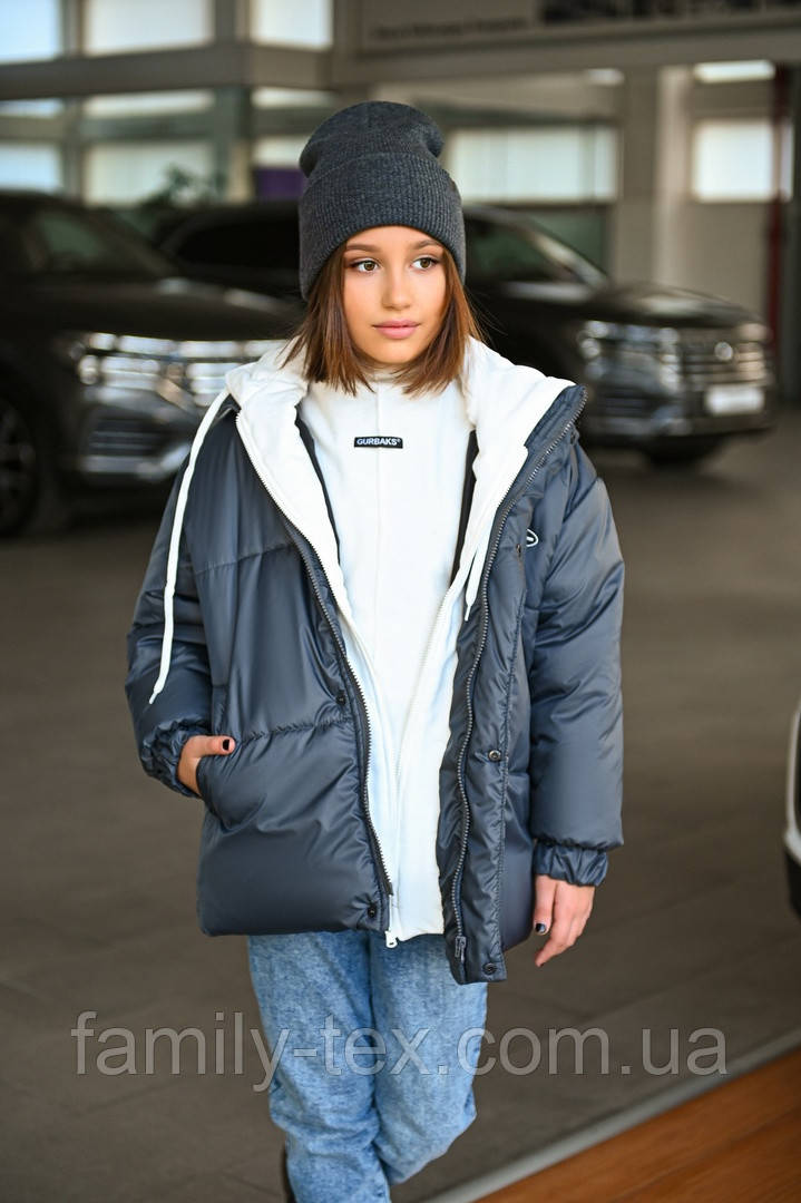 Демисезонна куртка для дівчат, розміри на зріст 140, фото 1