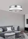 Торшер TK LIGHTING Hilton 1 плафон білий/срібло вимикач підлоговий, фото 6
