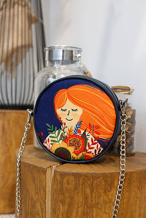 Кругла сумка Tablet "Руда дівчина", фото 1