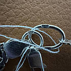 Комплект срібний чорнений ланцюжок бісмарк з фігурним хрестиком 925 проба, фото 10