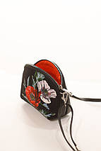 Маленька жіноча сумочка Coquette "Червоний і бежевий мак", фото 2