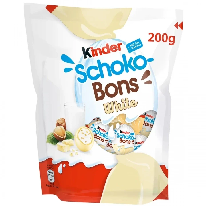 Цукерки Kinder Schoko-Bons WHITE, 200г