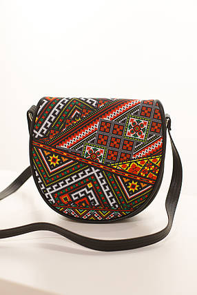 Молодіжна сумка Saddle "Український орнамент кольоровий", фото 1