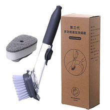 Щітка Brush Wok багатофункціональна з дозатором для миючого засобу 24 см