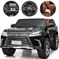 Детский электромобиль Lexus lx570 4wd джип на пульте управления M 3906EBLR-2 черный